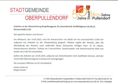 Plakat mit Termin und Details