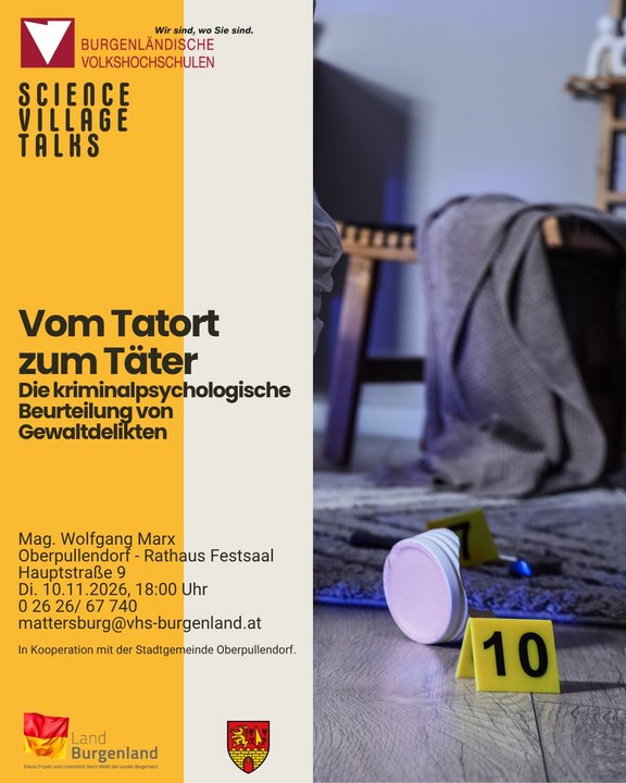 Plakat mit gelbem Rand - Termin und Details