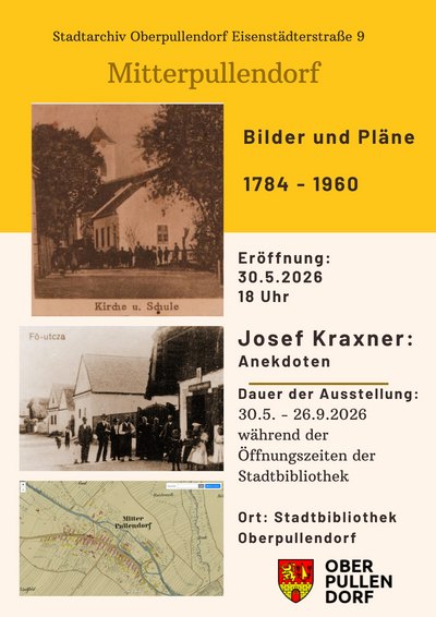 Plakat mit gelbem Teil, Termin und Details
