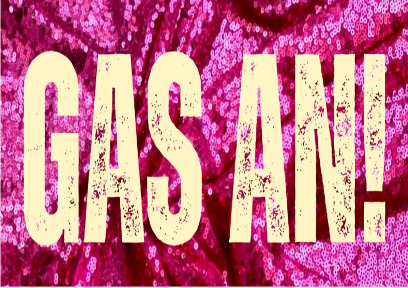 pinkes Plakat mit Logo in hellem gelb