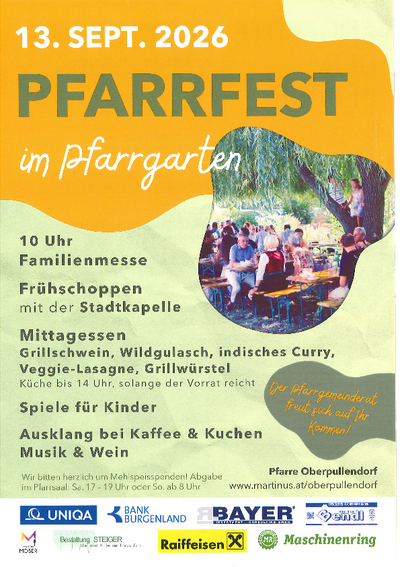 gelb-grünes Plakat mit Termin und Details