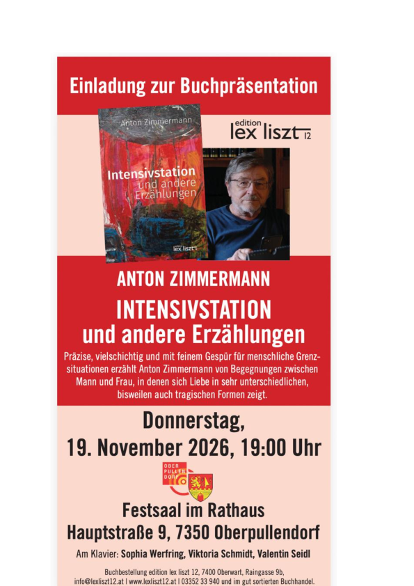 Plakat mit Termin und Details, Bild von Autor