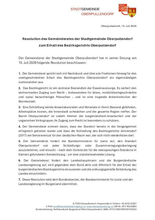 Schreiben mit Information auf Briefpapier rot-gelb