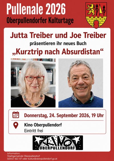 Plakat mit Termin und Details mit rotem Rahmen