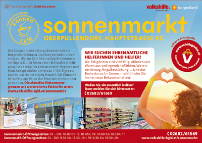 Plakat mit Informationen