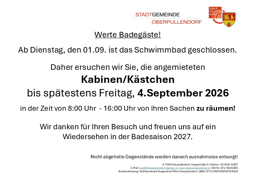 Plakat mit Termin und Details