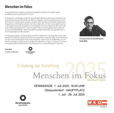 Plakat mit Termin und Details