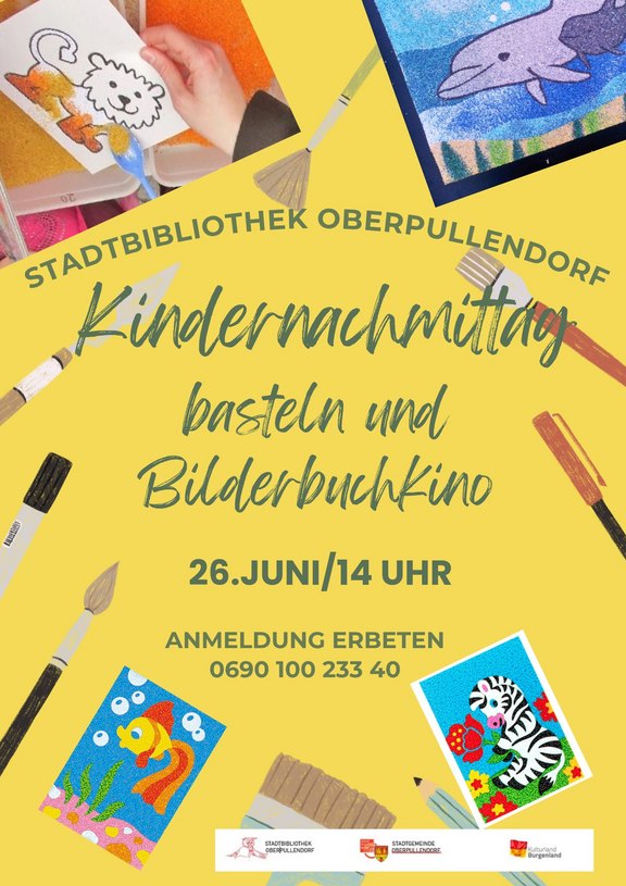 gelbes Plakat mit Termin und Details