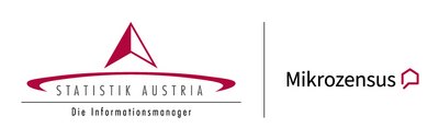 Logo Statistik Austria rot-schwarz