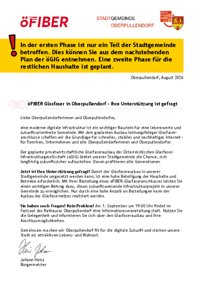 Plakat mit Informationen