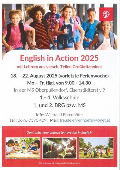 Plakat mit Termin und Details