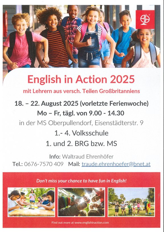 Plakat mit Termin und Details