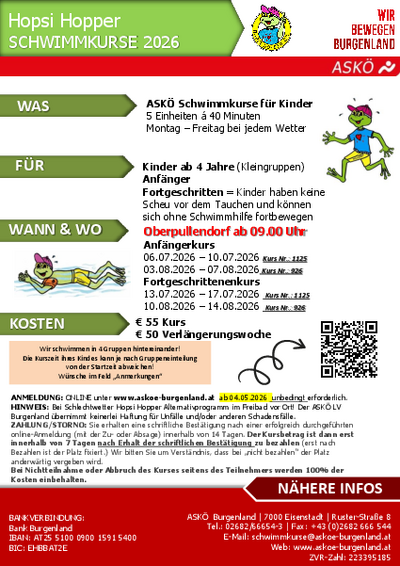 Plakat mit Termin und Details, Abbildung Maskottchen Frosch Plakat mit Termin und Details, Abbildung Maskottchen Frosch