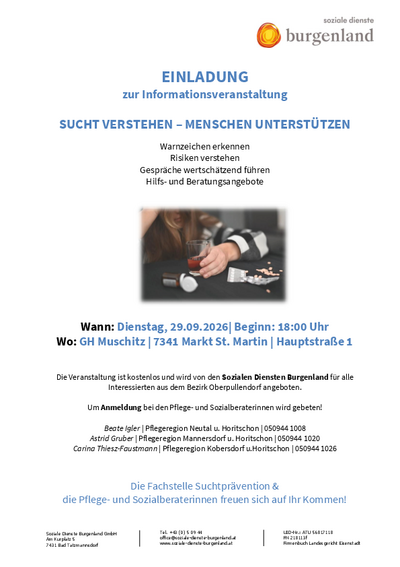 Plakat mit Termin und Infos, Logo Sonne Land Burgenland Plakat mit Termin und Infos, Logo Sonne Land Burgenland