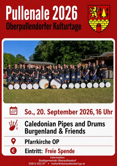 Plakat mit Termin und Details mit rotem Rahmen