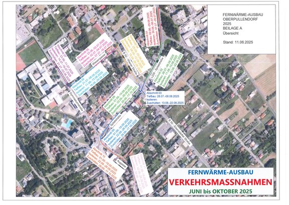 Übersichtsplan mit Bauabschnitten