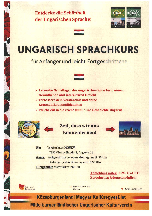 Plakat mit Termin und Details