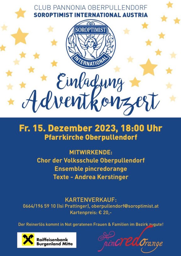 Plakat mit Termin und Ptrogramm