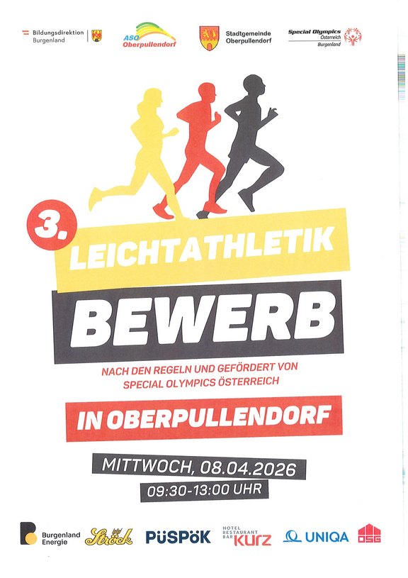 Plakat mit Termin und Details, Abbildung 3 Läufer