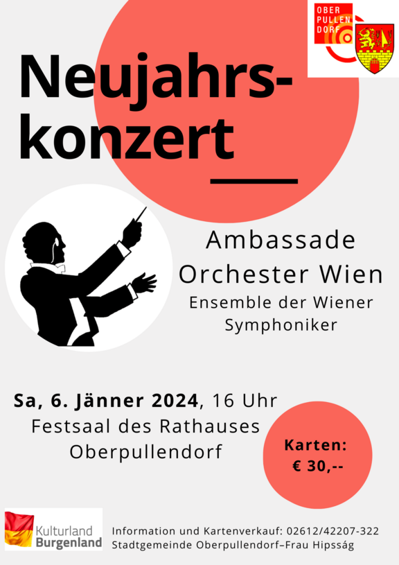 Plakat mit Termin und Abbildung Dirigent