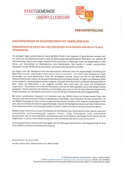 Brief mit Informationen Brief mit Informationen