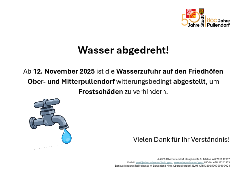 [Translate to Ungarisch:] Plakat mit Info und Wasserhahn-Motiv