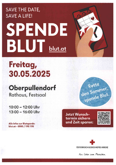 Plakat mit Termin