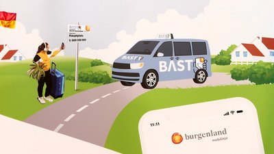 [Translate to Ungarisch:] Plakat mit Cartoon Taxi