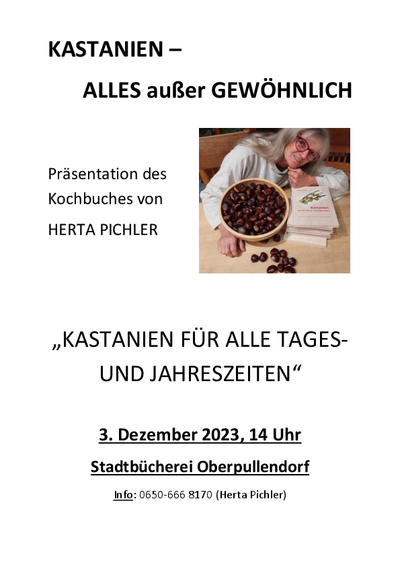 Plakat mit Termin und Foto
