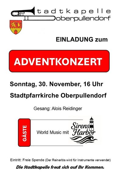 Plakat mit Termin und Details Plakat mit Termin und Details