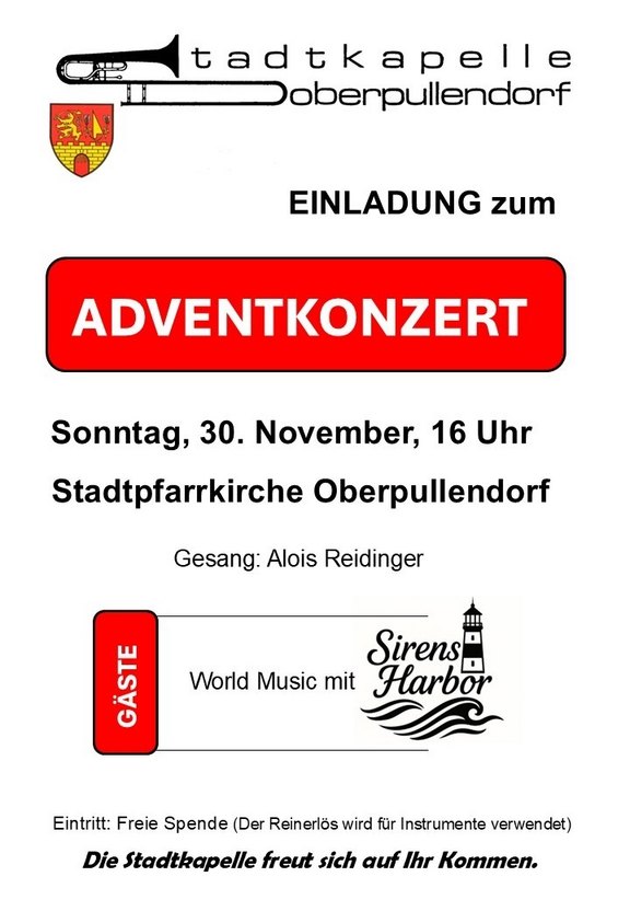 Plakat mit Termin und Details