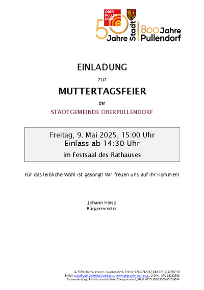 Plakat mit Termin und Details