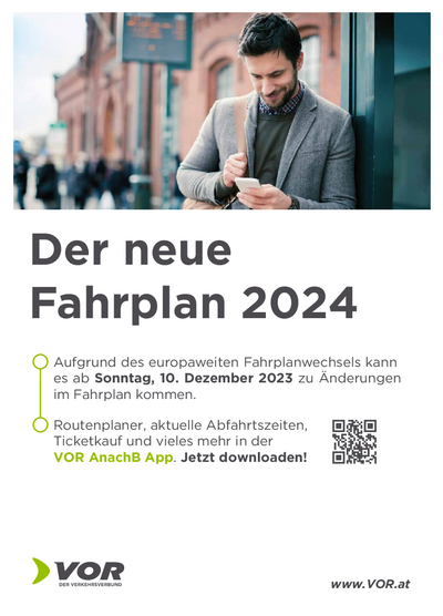 Plakat mit Ankündigung