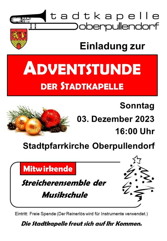 Plakat mit Termin