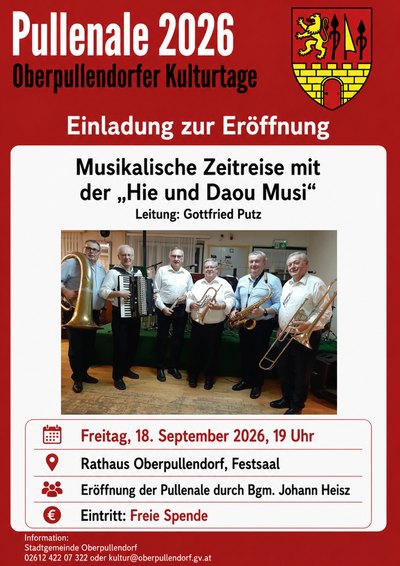 Plakat mit Termin und Details mit rotem Rahmen
