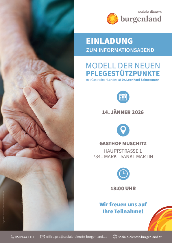 Plakat mit Termin und Details