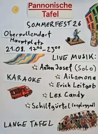 Sommerfest Oberpullendorf: Pannonische Tafel mit Live-Musik und Karaoke