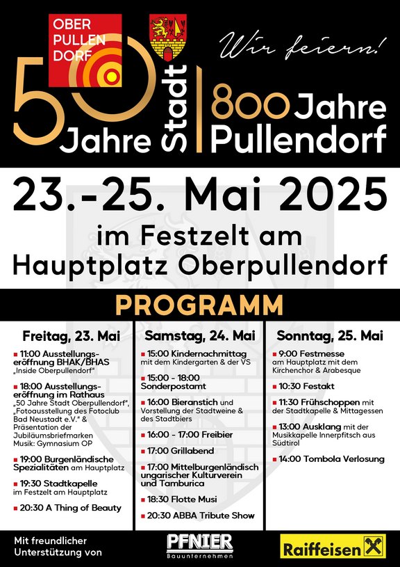 Plakat mit Termin und Programm