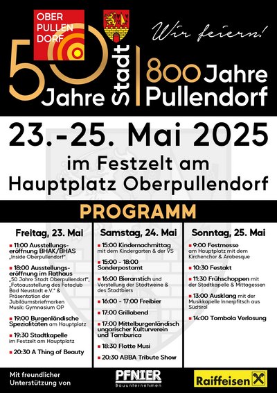 Plakat mit Termin und Programm