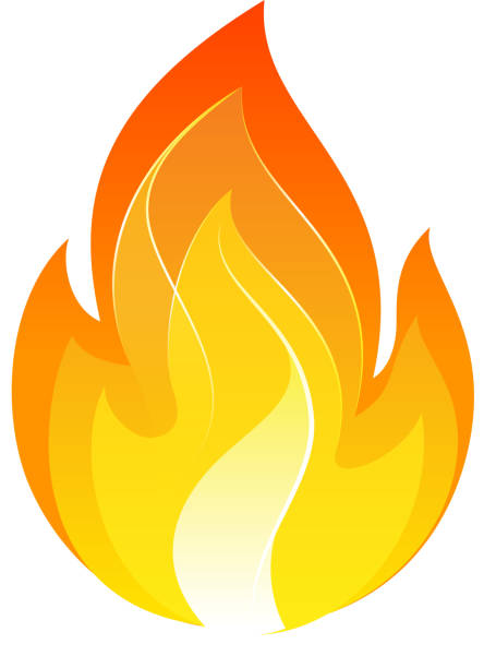 gelb-orange Flamme